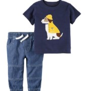 Carter's kutyusos poló nadrág szett