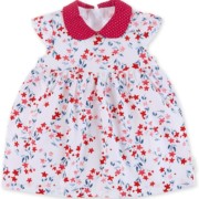 Sterntaler Uv szűrős piros galléros virág mintás nyári kislány ruha Sterntaler Uv szűrős piros galléros virág mintás nyári kislány ruha