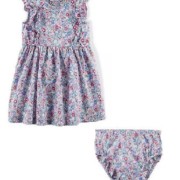 Carters apró virág mintás kislány ruha kisbugyival