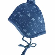 Maximo kék bojtos bélelt kötött pamut sapi