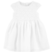 Carter's alkalmi csipkés alsószoknyás kislányruha szett Fehér Carter's alkalmi csipkés alsószoknyás kislányruha szett Fehér