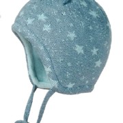 Maximo kék/szürke bojtos bélelt kötött pamut sapi Maximo kék/szürke bojtos bélelt kötött pamut sapi