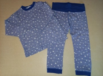 Sanetta kék csillagos két részes pizsama