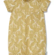 Sterntaler Muslin sárga zsiráfos  baba napozó / nyári overál