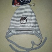 Maximo szürke csíkos macis plüss babasapka Maximo szürke csíkos macis plüss babasapka