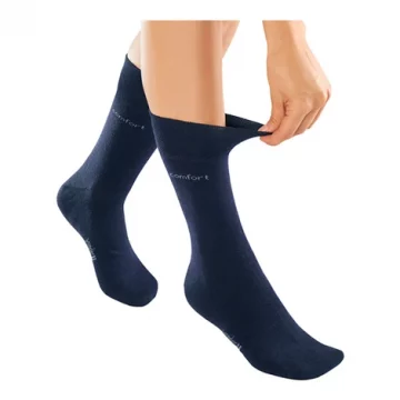 WonderWalk comfort gumírozás nélküli zokni csomag (3db) sötétkék