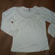 Fehér hosszú ujjú baba felső Fehér hosszú ujjú baba felső