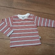 Kanz bordó csíkos pamut felső