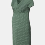 Esprit zöld csíkos szoptatós / kismama ruha