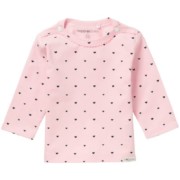 Noppies szívecskés rózsaszín hosszú ujjú baba felső Noppies szívecskés rózsaszín hosszú ujjú baba felső
