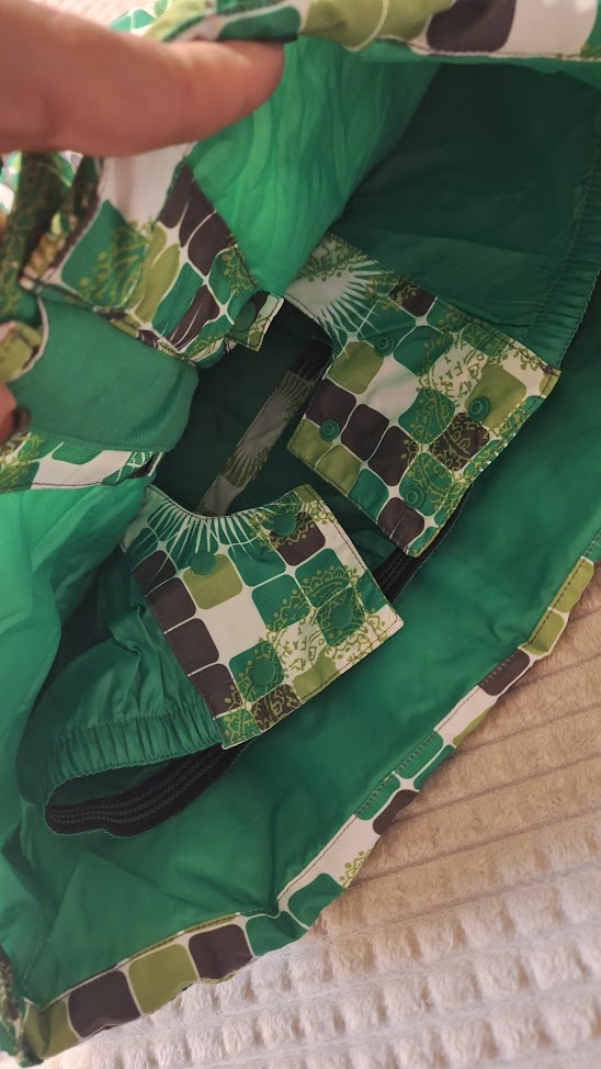 Bornino zöld kocka mintás, szőrmés Kapucnis téli kabát Bornino zöld kocka mintás, szőrmés Kapucnis téli kabát