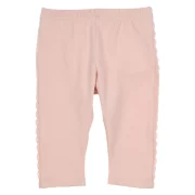 Gymp halvány rózsaszín csipkés baba legging