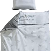 Roba Rock Star Baby pamut paplan és párnahuzat szett bölcsőbe