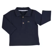 GYMP sötétkék baba ingnyakú felső GYMP sötétkék baba ingnyakú felső