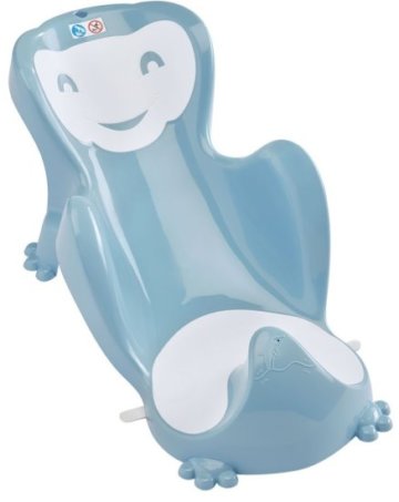Thermobaby kék/fehér mintás biztonsági babafürdető