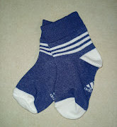 Adidas kék baba zokni