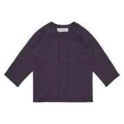 Sense Organics Victor sötétszürke kötött baba pulóver