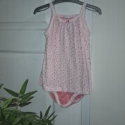 Petit Bateau pamut bodys kislányruha 2 az 1-ben