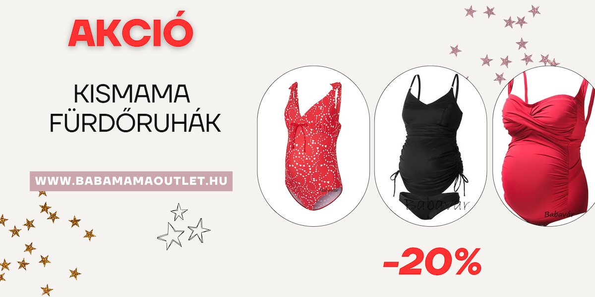 Kismama fürdőruha akció