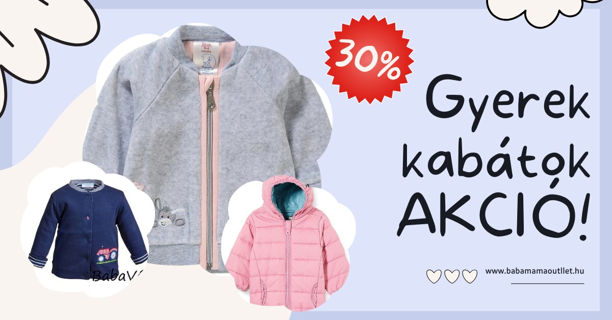 Gyerek kabátok akció