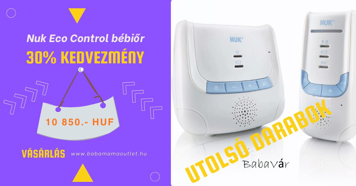 Nuk Eco Control bébiőr akció