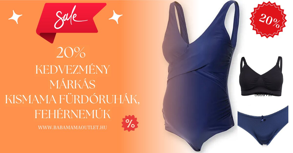 Kismama fehérnemű és fürdőruha akció